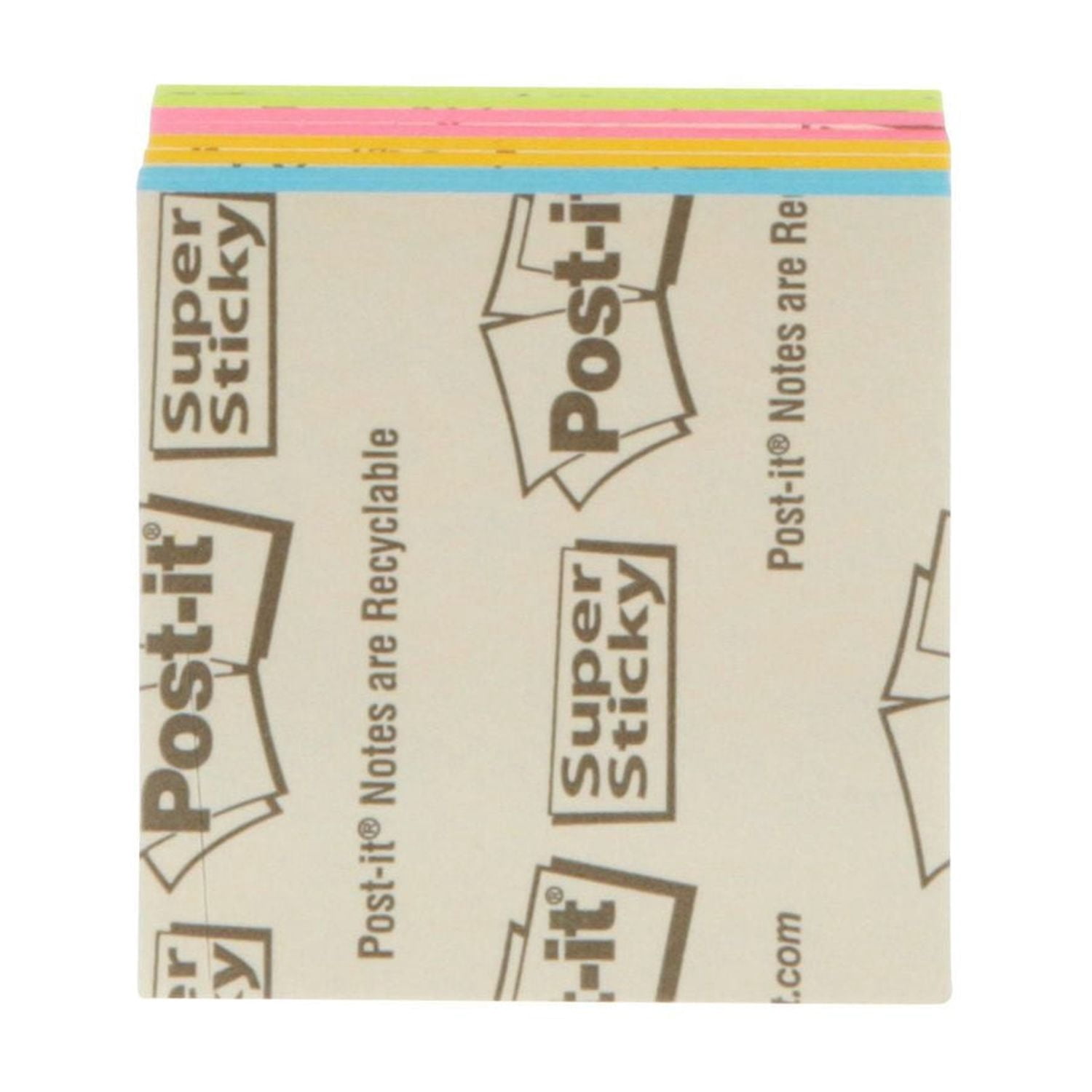 Post-it® Super Sticky Notes F220-8SSAU, Rio de Janeiro Collection, 25 sheets per pad, 8 pads per pack