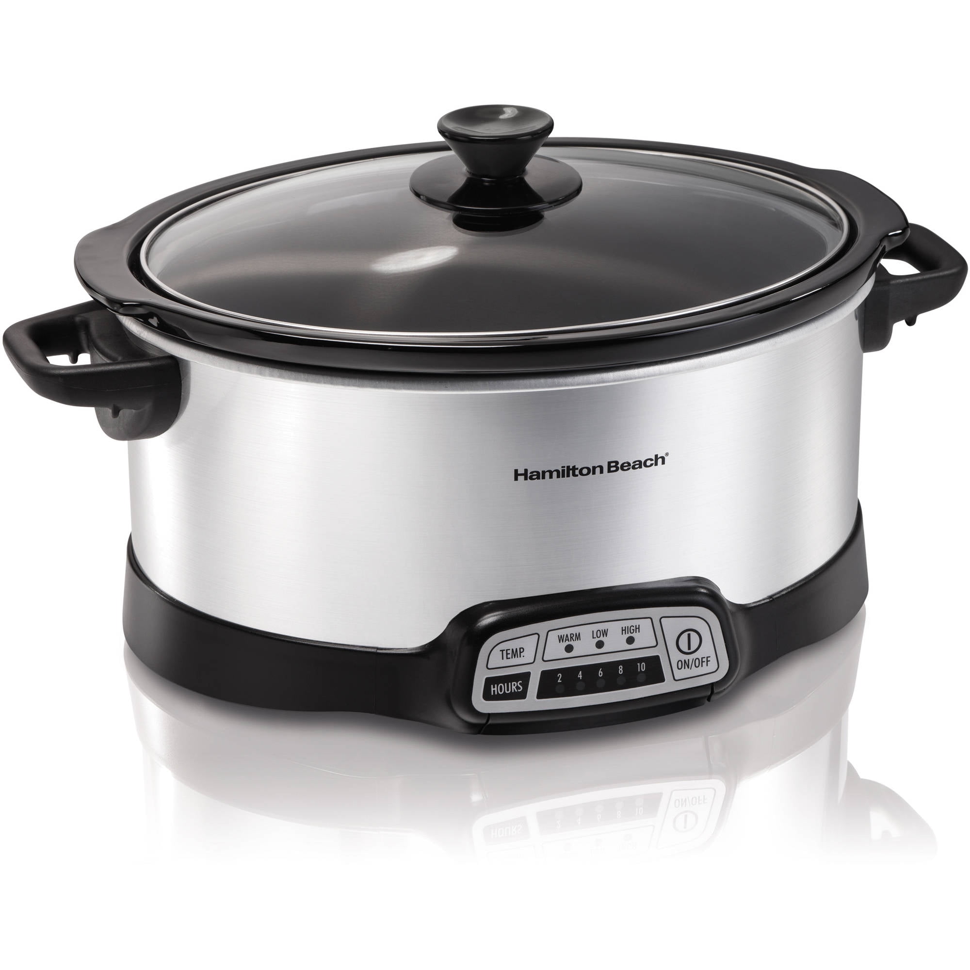 Hamilton Beach 33576 7 Quart Programmable Slow Cooker - Silver