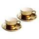 thumbnail image 1 of 2x Tazas de únicas duraderas y utensilios de cocina determinados del platillo para el del expreso perfecl Taza de café de cerámica, 1 of 8