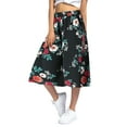 thumbnail image 4 of Hpapadks Pants for Women Printed Elastic Waist Wide Leg High Waisted Knee Length Culottes Womens Slacks Red XXXXXL, 4 of 4
