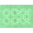 thumbnail image 1 of Ahgly Company Indoor Rectangle Oriental Turquoise Blue Traditional Area Rugs, 7' x 10', 1 of 4