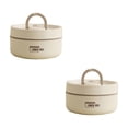 thumbnail image 1 of 2PC Bathtub Drain Stopper Portable Insulated Lunch Container Set Stackable Stainless Steel Food Container With Thermal Bag Upgrade Food Storage Container Boxes For School Work Picnic Travel, 1 of 9