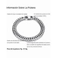 thumbnail image 5 of Pulsera Esclava De Acero Inoxidable Para Hombre 6mm 8mm Xtellar plateado, 5 of 5