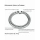 thumbnail image 4 of Pulsera Esclava Xtellar plateado De Acero Inoxidable Para Hombre 6mm 8mm, 4 of 5