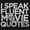 Black, variant on I Speak Fluent Movie Quotes Novelty Plus Size Crewneck Graphic Tee Shirt Brisco Brands 3X