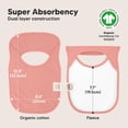 thumbnail image 3 of Pack de 8 baberos KeaBabies para bebés, colores suaves y absorbentes, 3 of 9