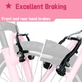 thumbnail image 5 of Ambifirner Mountain Bike, 20 inch Bike for Ridder 45–55 inches , Bicycle with Anti-slip Wide Tires and 7 Speed Drivetrain, 30LBS Pink, 5 of 9