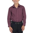 thumbnail image 3 of Boy's Classic Fit Long Sleeve Casual Button Down Toddler Kids Dress Shirt (Rose, 14), 3 of 3