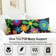 thumbnail image 3 of Floral Body Pillow Cover – Soft & Breathable, Hidden Zipper, 20"x54", Vintage Wildflower & Botanical Print with Butterflies & Bees – Gift for Side Sleepers, Pregnancy, Farmhouse Decor, 3 of 7