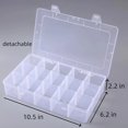 thumbnail image 2 of Caja organizadora de plástico frymmx, paquete de 2, 15 compartimentos, 2 of 5