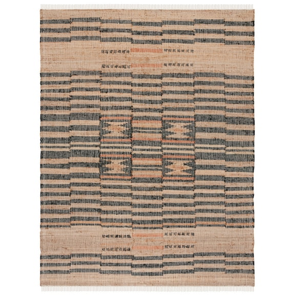 SAFAVIEH Kilim Comgan Tribal Area Rug, Natural/Black, 8' x 10'