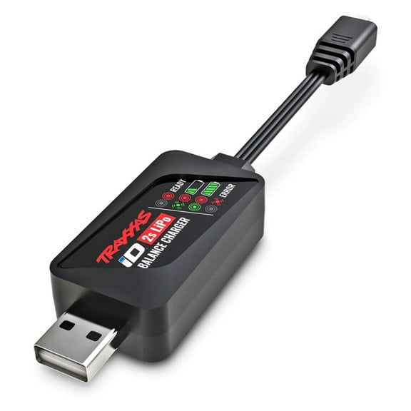 Traxxas 9767  Charger, iD® Balance, USB (2-cell 7.4 volt LiPo with iD® connector only)
