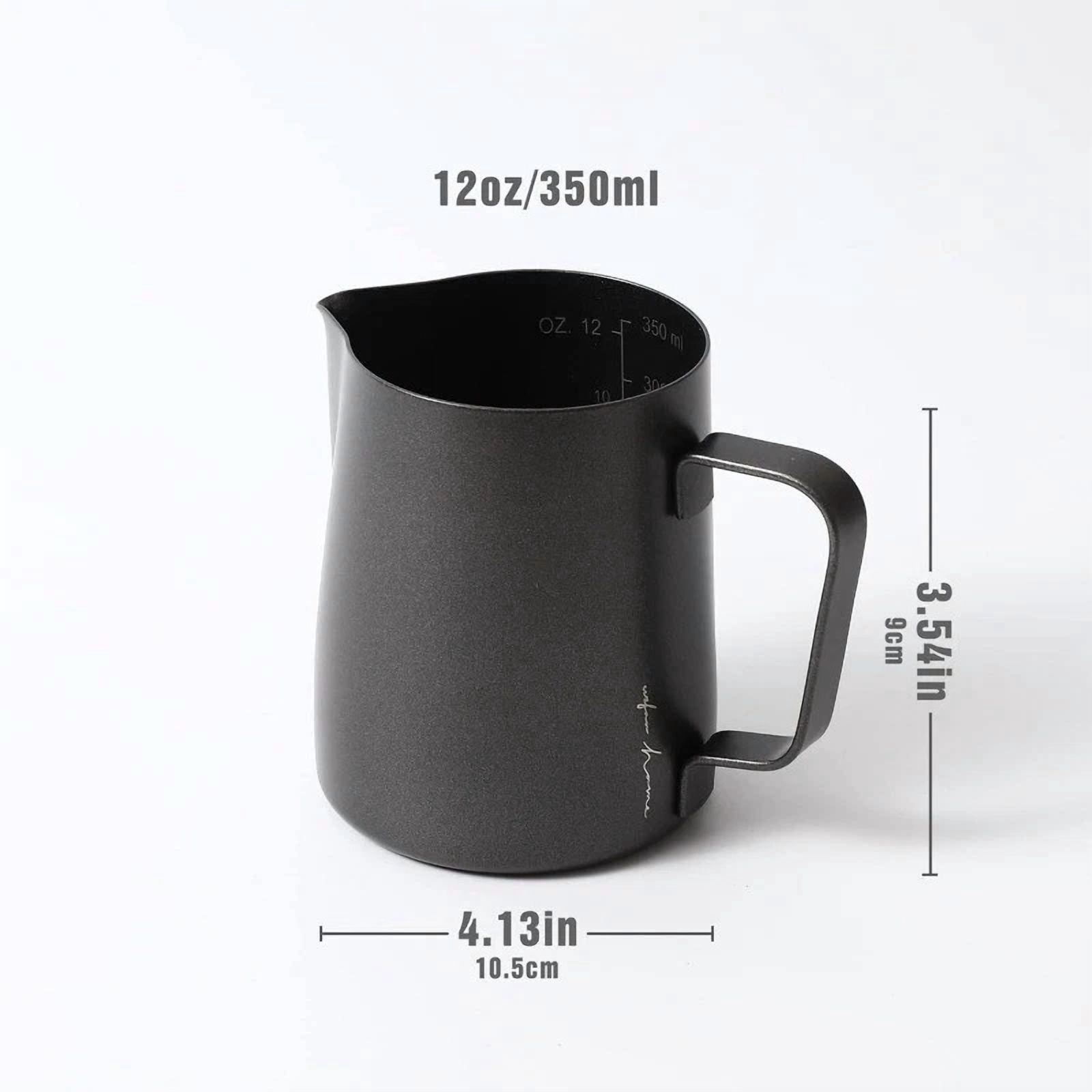 12Oz Stainless Steel Milk Frothing Pitcher Cup Coffee Latte Craft Mug Us Stock