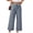Navy, variant on Staron Women's Casual Striped Pants Elastic Waist Straight Leg Ankle Pants with Pockets, Navy S