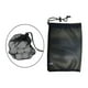 thumbnail image 4 of Bolsa de red negra para pelotas de golf, con cierre de cordón, para tenis y deportes. Capacidad 48 bolas, 4 of 9