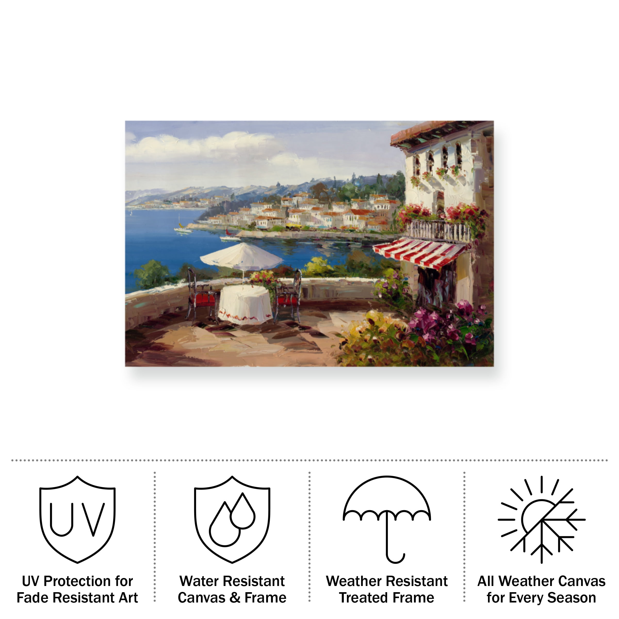 Masters Fine Art 'Italian Afternoon' Outdoor All-Weather Wall Decor