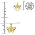 thumbnail image 4 of Charm America - Gold Butterfly Charm - Butterfly Pendant Jewelry -10 Karat Solid Gold - Dainty Butterfly Pendant, 4 of 5