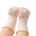 thumbnail image 4 of Calcetines antideslizantes para niños pequeños, 2 pares con agarre para niños, niñas, bebés, calcetines de algodón antideslizantes para niños, adecuados para 6-12 meses, 4 of 4
