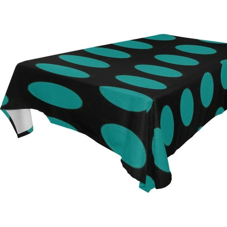 

POPCreation Green Spots Tablecloth 60x84 inches