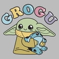 thumbnail image 2 of Men's Star Wars: The Mandalorian Grogu Cute Frog Graphic Tee Athletic Heather X Large, 2 of 5