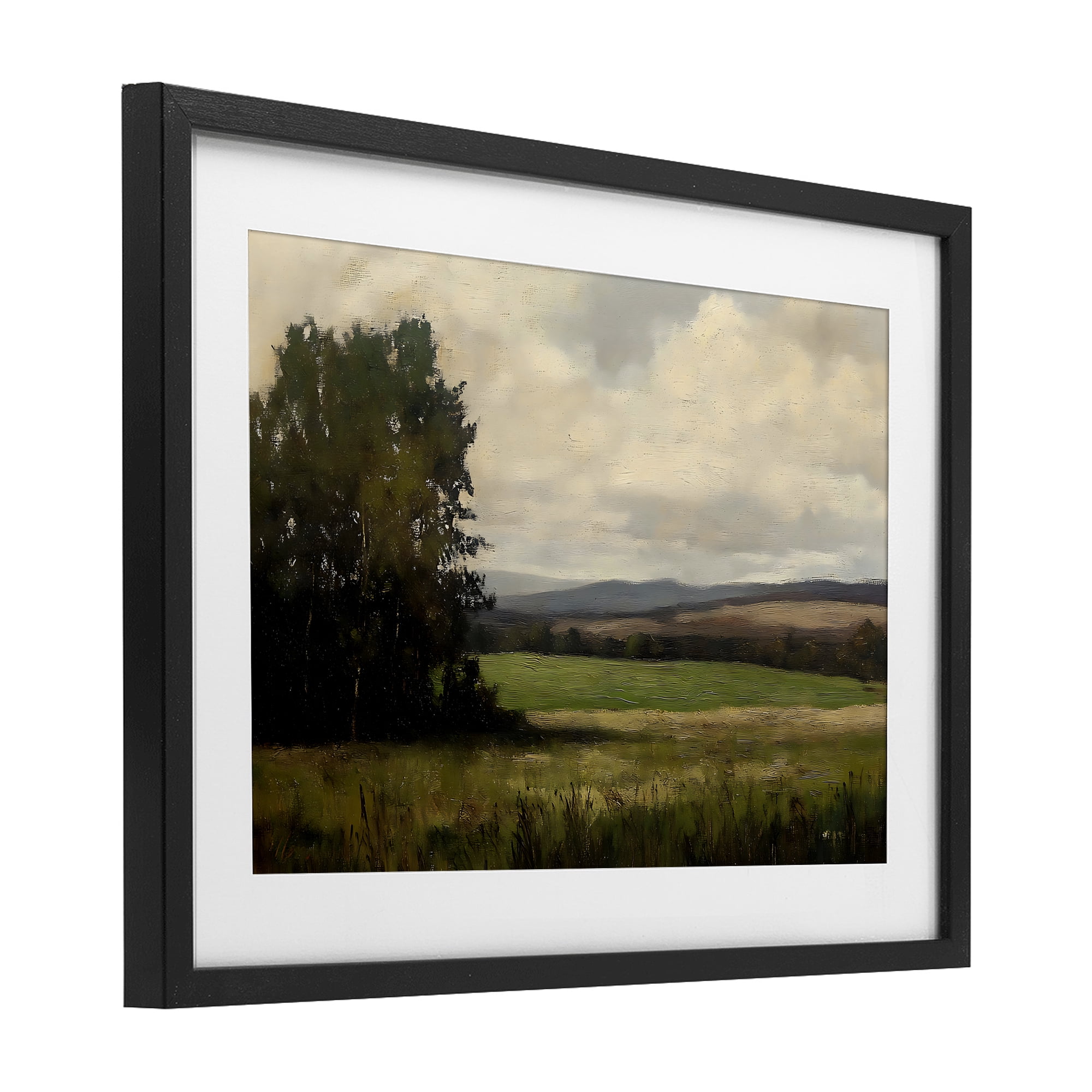 Stupell Industries Hills In The Distance Black Framed Print Under Glass, design by Creative Studio