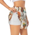 thumbnail image 2 of Haiem Autumn In The Forest Women's 2 in 1 Running Shorts - Lightweight Athletic Workout Gym Yoga Breathable Sports Shorts Liner with Phone Pockets-Small, 2 of 9