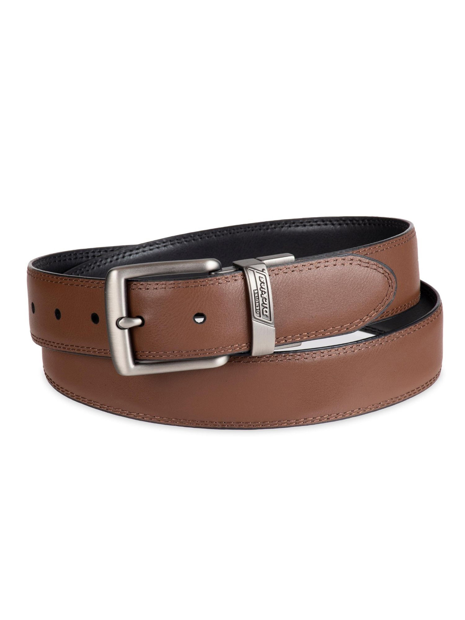 Genuine Dickies Men's Reversible Belt, Black/Brown photo 2