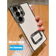 thumbnail image 2 of Funda transparente chapada de lujo para Samsung Galaxy Note 20 Ultra 10 Plus Note20 Pro 5g, Protector de cámara con logotipo, cubierta de silicona con agujero qiuyongming unisex, 2 of 2