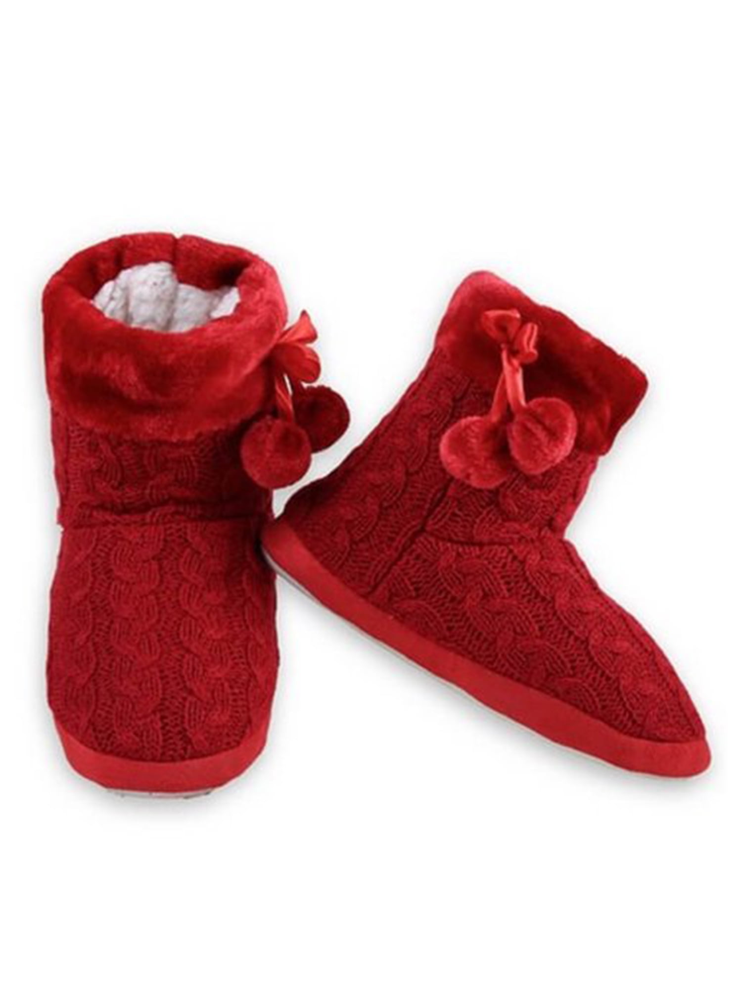 womens slipper boots with rubber sole