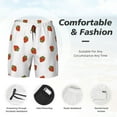 thumbnail image 5 of Balery Hand Drawn Strawberry Mens Swim Trunks Swim Shorts for Men Quick Dry Inseam Beach Shorts with Compression Liner Pocket-Large, 5 of 9