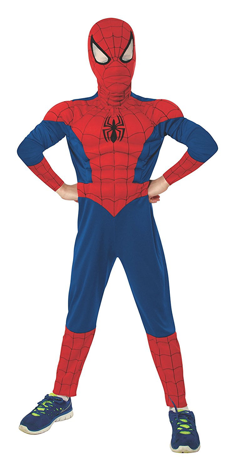 Marvel Ultimate Spider-Man Deluxe Muscle Chest Costume, Child Small ...