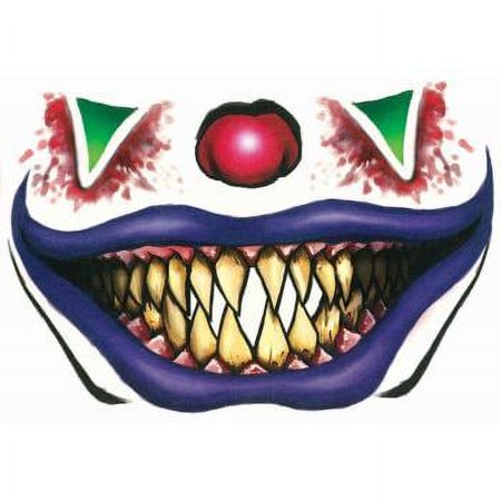 FACE TATTOO - EVIL CLOWN
