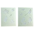 thumbnail image 2 of Nature Stencils - Birds and Leaves 14 Mil Mylar, 2 of 2