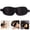 Black, variant on JJYY 1PC/2Pcs 3D Blackout Sleep Eye Mask - Three-Dimensional Design for Men and Women, Comfort Fit, No Pressure on Nose, Ideal for Travel, Meditation, and Deep Sleep