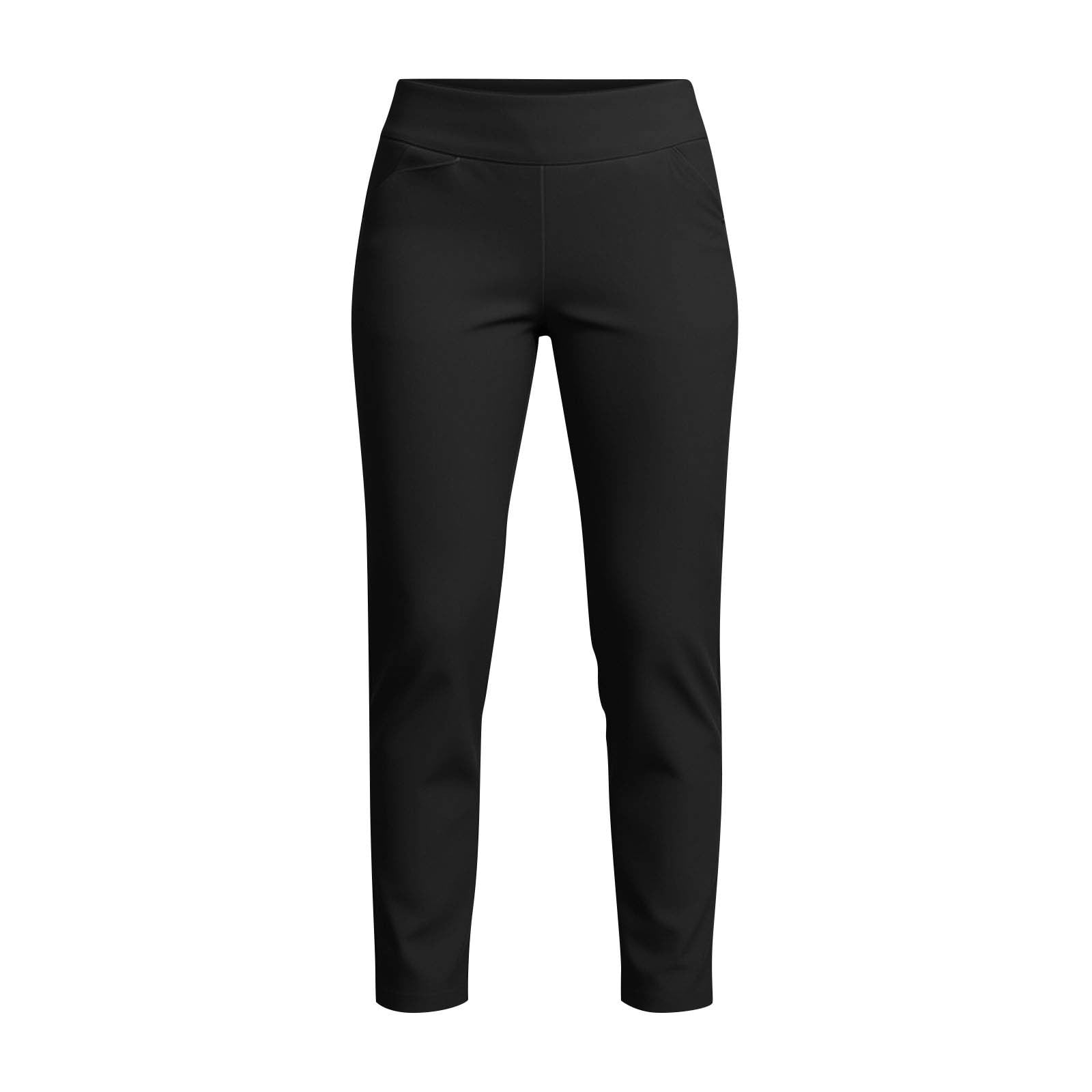 Women's Straight Leg Golf Pants, Versatile Solid Stretchy High Waisted Business Casual Trousers with Pockets