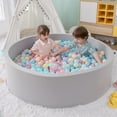 thumbnail image 6 of Foam Ball Pit, Safe Soft and Play, Round Shape for Baby, Infants and Toddlers, Indoor and Outdoor Game, No Balls Included, 6 of 14