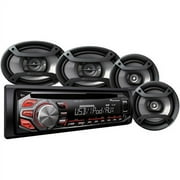 Pioneer Complete Car Audio Package, DXT-X2669UI, 200W Stereo with Two 6.5" Speakers and Two 6" x 9" Speakers