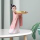 thumbnail image 4 of Estatuas de Resina para Niña, Esculturas de , Soporte para Mostrador de Almacenamiento de Joyería, Bandeja Decorativa para Servir para Mesa D , Rosado RosaA Gloria Estatuilla de escritorio, 4 of 5