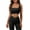 Black, variant on ONLYSHE Women 2 Piece Outfits Workout Set Slim Fit Gym Yoga Leggings With Tank Top Tracksuit