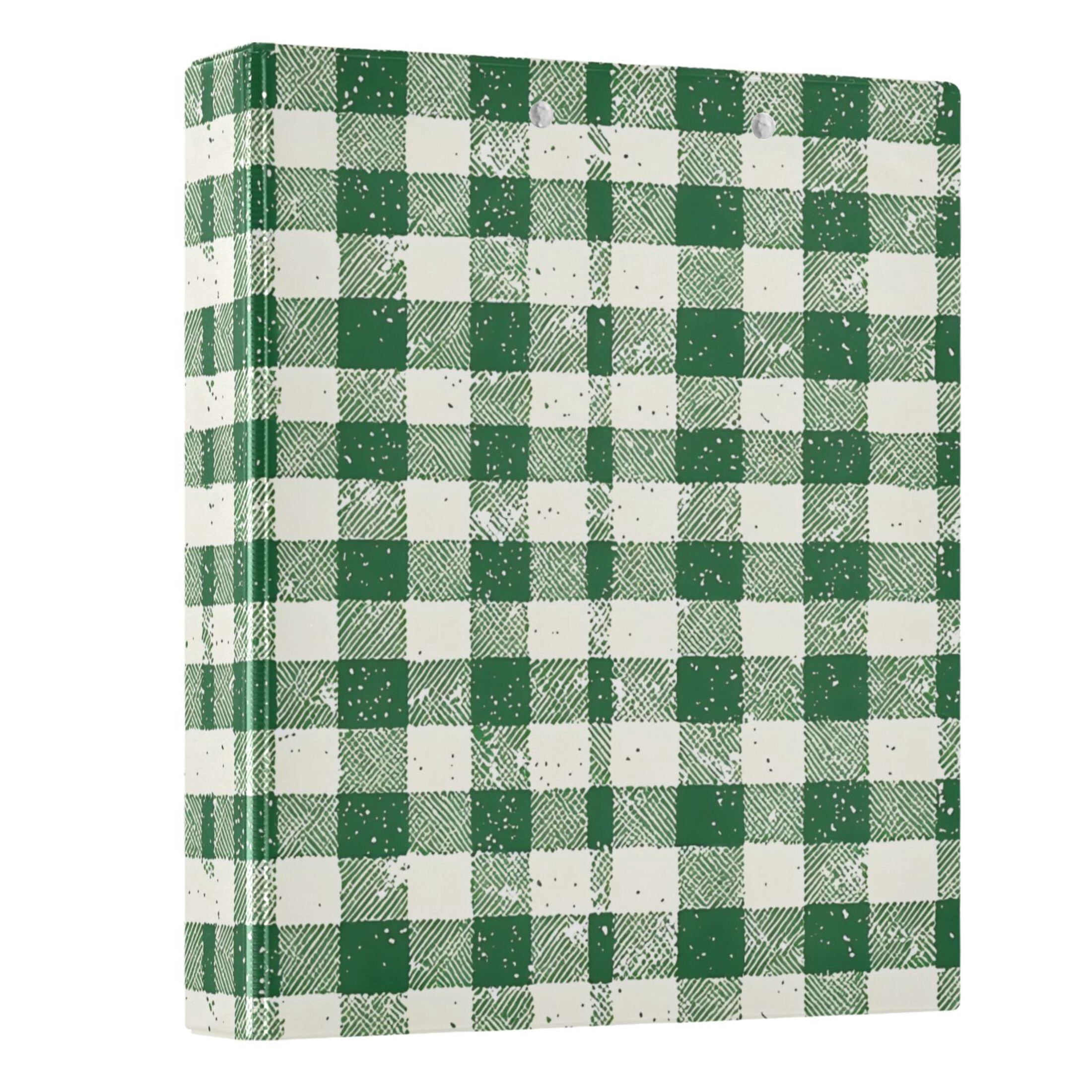 ALAZA Checkered Grid-a5 Hardcover 3 Ring Binder 1.5" Round Rings Interior Pockets Binders Organizer 1 Pack
