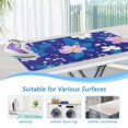 thumbnail image 5 of Purple Art Flowers Ironing Mat Blanket for Table Top Travel Portable Ironing Board Pad 47.2x27.6 Inch, 5 of 6