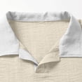 thumbnail image 6 of LEKWK Mens Work Shirts V Neck Short Sleeve Soft Collared Tops Lightweight Loose Fit Comfy Summer Tops Fashion Business Office Casual Shirts, 6 of 9