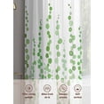 thumbnail image 6 of Green Polka Dots Sheer Curtains 54 Inch Length 2 Panels Set, Watercolor Abstract Art Voile Window Treatment Rod Pocket Short Kitchen Curtains Drapes for Bedroom 52"x54"x2, 6 of 7