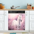 thumbnail image 4 of Unicorn Pink Field Dishwasher Magnet Covers for The Front Magnetic Dishwasher Cover Home Cabinet Decals 20" x 26" Refrigerator Door Home Decor, 4 of 5