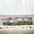 thumbnail image 3 of Ambesonne Rainbow Throw Pillow Cover 4 Pack, Meadow Riverbed Mist, 18", Multicolor, 3 of 6