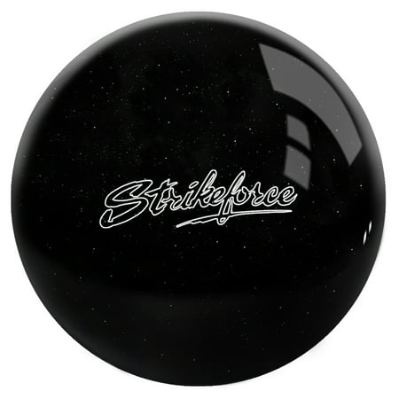 KR Strikeforce Polyester Undrilled Bowling Ball Black Sparkle 6lb