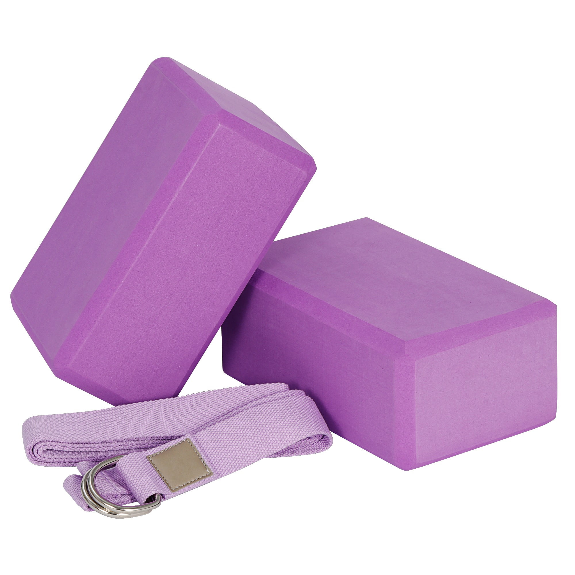 Yoga Blocks Purple Pack of 2-9"x6"x4"- Premium EVA Foam TRIDEER NEW 
