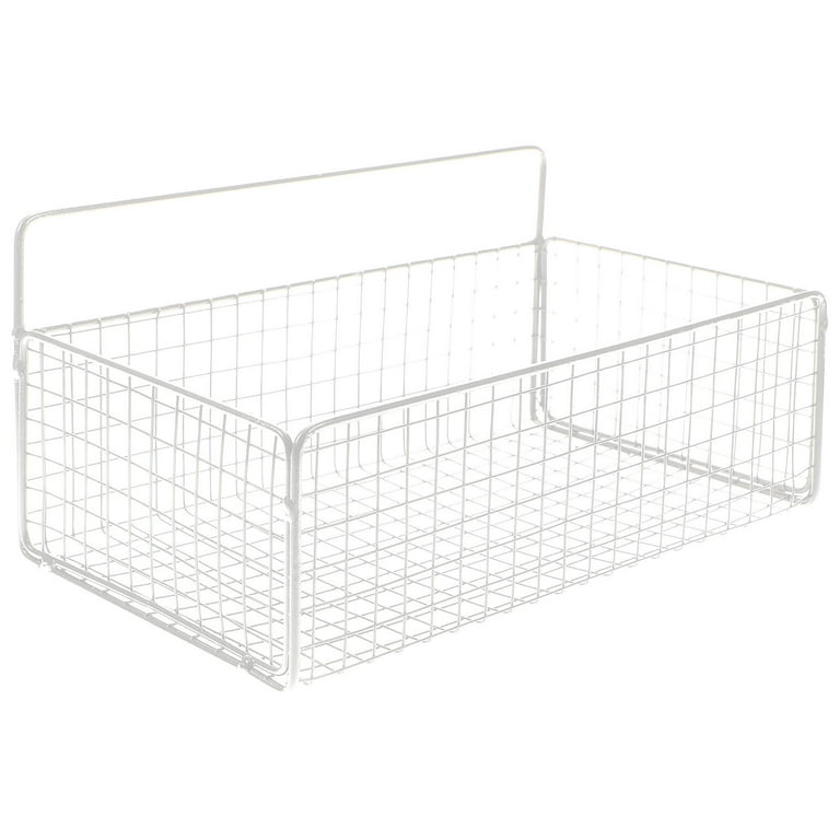 MaraFansie Grid Storage Basket, Over the Cabinet Door Organizer, Hanging  Basket with Hook Over the Cabinet/Railing, Under Sink Kitchen Cabinet