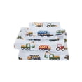 thumbnail image 1 of Juego de sábanas Linen Plus Construction Tractors para niños, tamaño completo, 1 of 2
