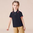 thumbnail image 6 of Akiihool Boys Polo Shirts Boys' School Uniform Shirt Short Sleeve Polo Shirts(Navy,15-16 Years), 6 of 6